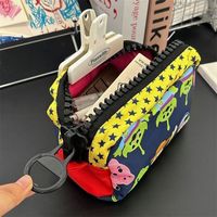 Estuche para lápices con diseño de dibujos animados de Toy Story, estuche para lápices con cremallera de gran capacidad, bolsa de almacenamiento de papelería para niños para la escuela