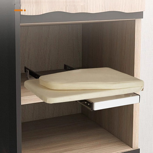 Có thể thu vào mềm đóng tủ quần áo tủ đồ nội thất phần cứng 180 độ gấp treo tường trượt bàn ủi có thể gập lại hiện đại - Product Image 4