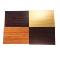 Feuille composée en aluminium de panneau de décoration d'armoire d'acp en bois ignifuge pour la conception intérieure