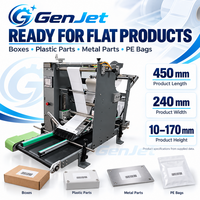 Machine d'étiquetage automatique à plat avec convoyeur et capteur à fibre optique pour étiquettes autocollantes sur cartons et sacs d'emballage