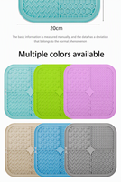 Tapis de léchage pour chien en silicone à ventouse FDA, gamelle anti-glouton, tapis de léchage pour animaux de compagnie pour apaiser l'anxiété, compatible lave-vaisselle, logo personnalisé - Vente chaude