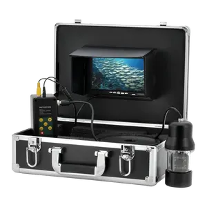 Fish Finder Monitor 7 Inci 360 Derajat Berputar Bawah Air Kamera Memancing 20M Kabel dengan DVR untuk Deteksi Memancing Di Es/Laut/Sungai