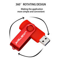 Clés USB 2.0 promotionnelles classiques 16 Go-128 Go en métal, neuves, garantie 3 ans, pivotantes