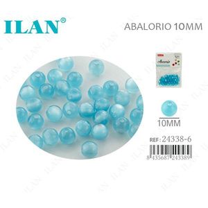 Perline Occhio di Gatto Ilan Abalorio 10mm per Creazione di Gioielli - Product Image 1