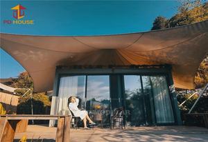 Forêt montagne lac neige modulaire isolé spa maison hébergement mobile doute toit vacances retraite tente motel hôtel cabine - Product Image 6