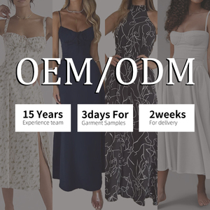 Vestido Maxi Elegante con Estampado Floral al por Mayor, <span class=keywords><strong>Vestidos</strong></span> de Manga Corta con Cintura Alta y Parches <span class=keywords><strong>para</strong></span> Mujer, Vestido de <span class=keywords><strong>Noche</strong></span> Elegante con Escote Profundo en V - Product Image 4