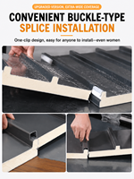 Panel de Techo Recubierto de Aluminio Great Wall, Tejas de Aleación de Aluminio Duraderas para Exteriores, para Almacenes, Cámaras Frigoríficas y Aplicaciones Exteriores