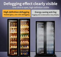 Réfrigérateur vertical pour boissons avec porte vitrée, refroidisseur de Coca-Cola, refroidisseur d'air pour Cola, vitrine réfrigérée pour Pepsi, pour supermarché