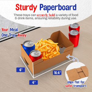Boîtes d'emballage personnalisées gaufrées pour frites et poisson, jetables, pour plats à emporter, biodégradables et durables - Product Image 2