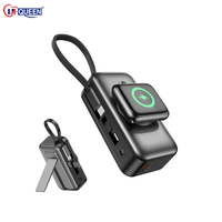 Batterie externe magnétique sans fil 3-en-1 5000 mAh 22,5 W PD avec support de câble de charge intégré Type-C ultra-mince et portable – Vente en gros