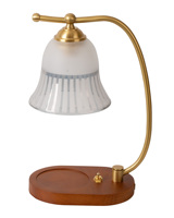 Lampe de table vintage Aisilan à l'aromathérapie, lampe de bureau en verre, lampe d'ambiance à l'aromathérapie, lampe à cire fondue