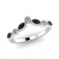 Bague Chevron en argent Sterling 925 massif Marquise CZ lunette vierge résine lait maternel souvenir plaqué bijoux femmes proposition jour cadeau