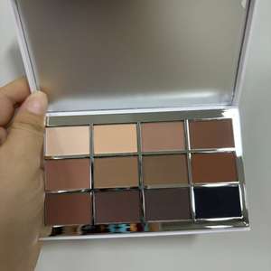 Nouvelle palette de fards à paupières rectangulaire mate en plastique de luxe, 12 couleurs - Product Image 3