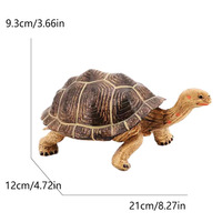 Modèles d'animaux amphibes et reptiles transfrontaliers : tortue, éléphant, tortue de mer en PVC – Jouets éducatifs cognitifs pour la petite enfance