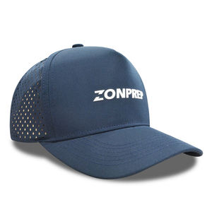 Casquette de sport perforée découpée au laser avec logo personnalisé, respirante, à séchage rapide, imperméable, style Melin - Product Image 3