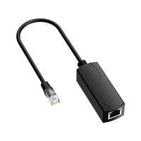 Convertisseur PoE Gigabit 48V vers 24V PVC IEEE802.3af/at 1000Mbps pour AP sans fil, caméra IP, système de contrôle d'accès