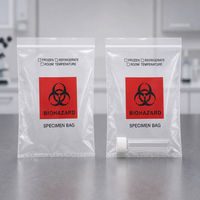 Sac à échantillons LDPE 9x12 pouces pour triage d'urgence, transfusion, bloc opératoire, anesthésie, virologie, ambulance, Partenaire de marque