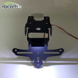 ชุดกำจัดบังโคลนรถมอเตอร์ไซด์สีดำ racepro ตัวยึดป้ายทะเบียนพร้อมไฟ LED สำหรับยามาฮ่า XSR155 <span class=keywords><strong>XSR</strong></span> <span class=keywords><strong>155</strong></span> 2019 2020 - Product Image 5