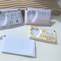 Tempat Kartu Foto PVC Kpop Demon Love 3 in PVC, Pelindung Kartu Kredit Big Head Stick, Gantungan Kunci Dekorasi