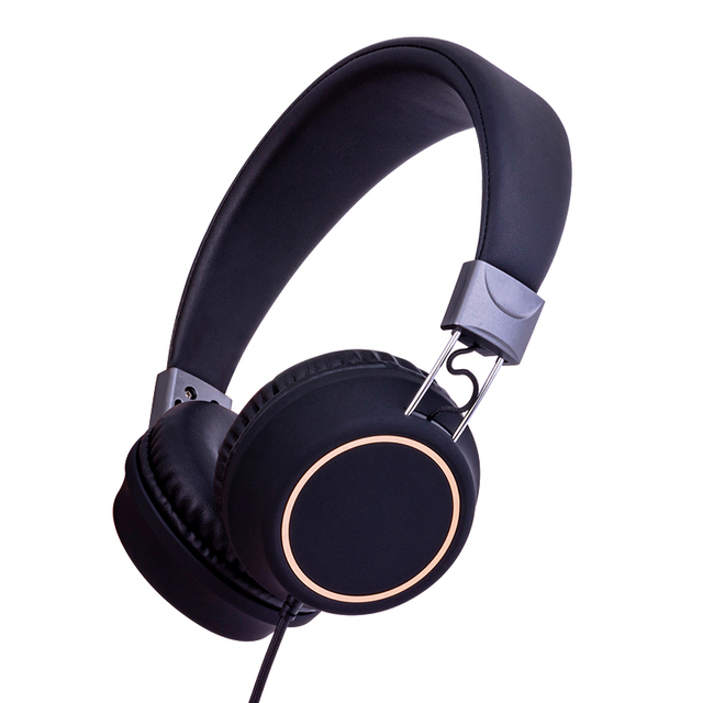 Durable Headset Foldable Wired Headphones AD09 105dB Hi-Fi Stereo with Microphone and 85dB Volume Limited OEM Headphone