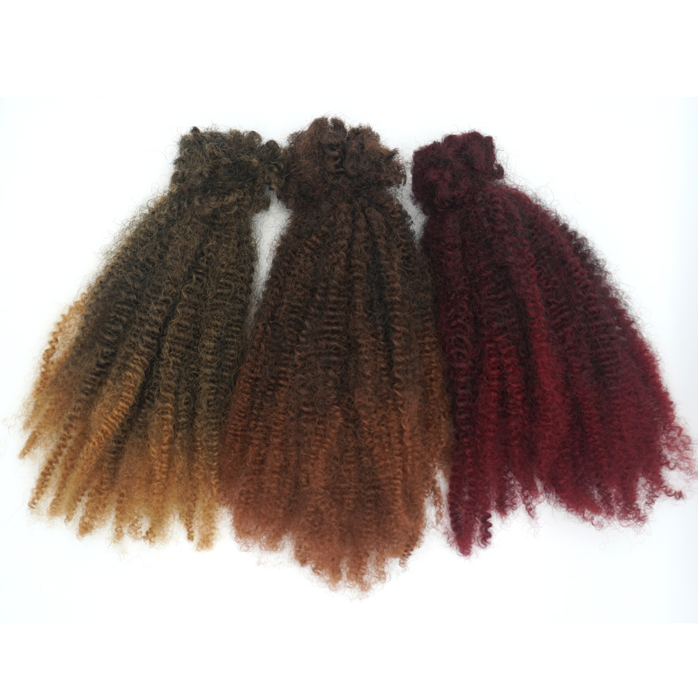 Vendor Wholesale Synthetic Afro Kinky Micro Twist Braiding Hair 12Inch Pre Looped Heat Resistant Machine Double Weft Braids Detail Section 1