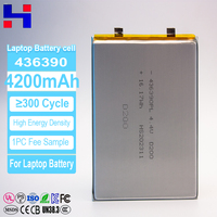 Baterai Lithium 3.85V 4200mAh 4.4V 436390 Paket Sel Baterai Lithium Ion Polimer untuk Baterai Digital Kunci Pintu Pintar