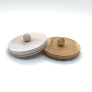 Tapas inteligentes sin revestimiento verde personalizadas, tapa de corcho de madera de Fresno para tarros de velas de vidrio con láser o logotipo de impresión - Product Image 3