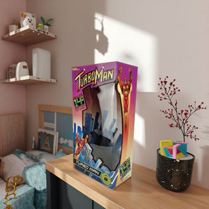 Boîte d'emballage pour poupée en <span class=keywords><strong>carton</strong></span> ondulé personnalisable pour enfants Fenêtre en PVC transparente Pliante Impression en relief <span class=keywords><strong>Papier</strong></span> Rangement de jouets - Product Image 3