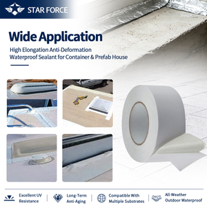 Cinta Impermeable de Alta Elasticidad para Techos de Autocaravanas -40 ° C~120 ° Cinta de Sellado de Butilo Anti-Deformación para Techos Metálicos y Reparación de Fugas en Casas Prefabricadas - Product Image 2