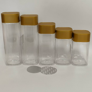 Contenitore per Alimenti, Barattolo Super Trasparente in PET <span class=keywords><strong>con</strong></span> <span class=keywords><strong>Tappo</strong></span> <span class=keywords><strong>a</strong></span> <span class=keywords><strong>Vite</strong></span> in PP per Biscotti e Caramelle - Product Image 3