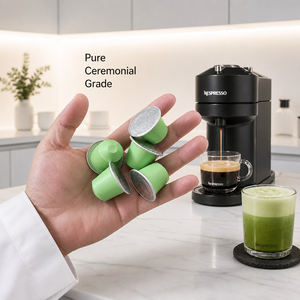 Capsules de Matcha Cérémonial de Qualité Supérieure Compatibles avec les Machines Nespresso – Capsules de Thé Vert Bio Personnalisables - Product Image 3