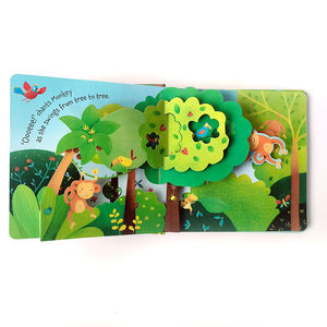 Usine d'impression de livres 3D pop-up personnalisés professionnels en Chine – Livre 3D stéréoscopique populaire à couverture rigide sur le thème des animaux pour enfants - Product Image 3