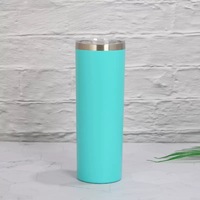 Gobelets isothermes en acier inoxydable écologiques de 20 oz pour paille avec couvercle personnalisé, logo par sublimation, blancs en gros pour un usage domestique