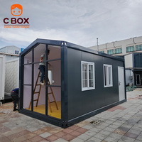 Maison modulaire en acier Cbox, structure de chantier, dortoir, bureau, maison conteneur à toit en pente