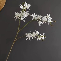 Fleur artificielle Vanda mini phalaenopsis cymbal, fleur artificielle en gros pour la décoration intérieure, la création de paysages et l'aménagement floral.