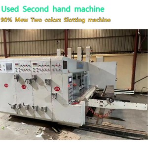 Sử Dụng Thứ Hai Tay Hộp Carton Sóng <span class=keywords><strong>Flexo</strong></span> Mực In Khe Quay Chết Cắt Rung Stacker Máy - Product Image 5