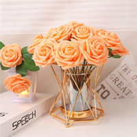 Fleurs artificielles Greatflower, 25 pièces/ensemble, roses en mousse PE réalistes, tiges en boîte, bricolage, centre de table pour mariage, fête nuptiale