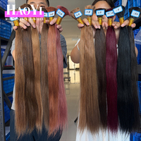 Cheveux humains vierges vietnamiens de haute qualité, double trame, lisses et colorés, en lots, pour tissage, provenant de fournisseurs chinois
