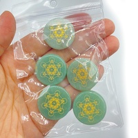 Pierres de méditation ovales polies en cristal énergétique pour massage du pouce, pierres de poche pour cadeaux, vente en gros