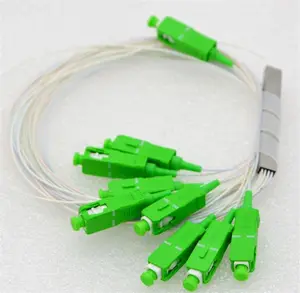 1x2 1x4 1x8 SC APC光纤PLC分路器钢管电缆2路4路8路光PLC分路器