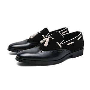 High-end Custom-made Genuine Cowhide Leather Versatile Business Formal Walking Men's <b>Shoes</b> Breathable <b>Waterproof</b> Arch <b>Slip</b>-<b>On</b> - Product Image 5
