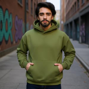 Sweat-shirt à capuche personnalisé pour homme, en molleton, imprimé sur mesure, coupe classique, streetwear d'hiver, fabriqué aux États-Unis - Product Image 2