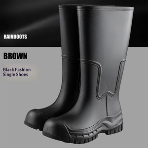 <span class=keywords><strong>Botas</strong></span> <span class=keywords><strong>de</strong></span> Lluvia <span class=keywords><strong>de</strong></span> PVC para <span class=keywords><strong>Mujer</strong></span>, Cómodas, <span class=keywords><strong>de</strong></span> Caña Alta, Gruesas, para Uso Diario, para las Cuatro Estaciones, Impermeables, para Senderismo en la Selva Tropical - Product Image 6