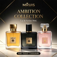 MRUIS 50ml Parfum en spray de luxe de haute qualité, senteur boisée longue durée, style naturel, pour hommes et femmes, OEM/ODM, parfum personnalisé