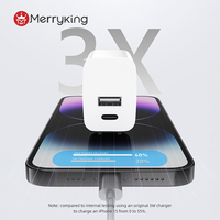 Cargador USB C pequeño de carga rápida para teléfono móvil PD 20W cargador de pared USB de carga súper rápida para iPhone para teléfono móvil