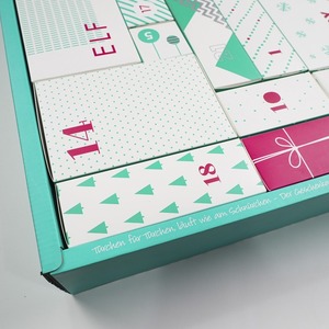 Custom Advent <b>Calendar</b> Empty Luxury Cardboard Beauty Cosmetic Packaging Countdown Christmas Advent <b>Calendar</b> Paper Gift Box - Product Image 3