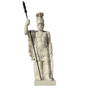 Roma Estilo Vida Tamanho Mármore Guerreiro Soldado Estátua Pedra Escultura Figura - Product Image 1