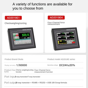 جهاز تحكم عالي الدقة للوزن الديناميكي Ouluda AD2019E1 بشاشة لمس، فارز حزامي، دينامومتر رباعي القنوات بدقة 0.03% - Product Image 5