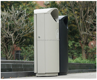 Contenedor de Basura de Acero Inoxidable 201 Resistente a la Corrosión para Parques, Calles, Hoteles y Espacios Públicos