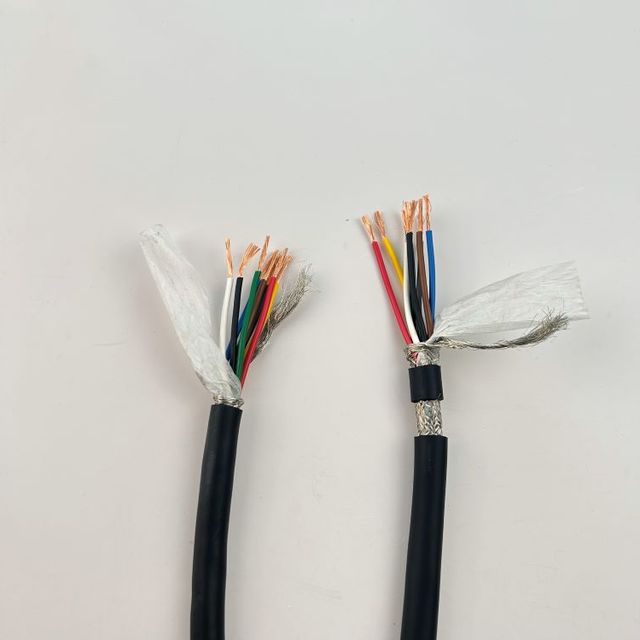 Multicore 2-10 Core 18-26 AWG Stranded Tinned Copper/Bare Copper Shielded PVC Insulated Cable
